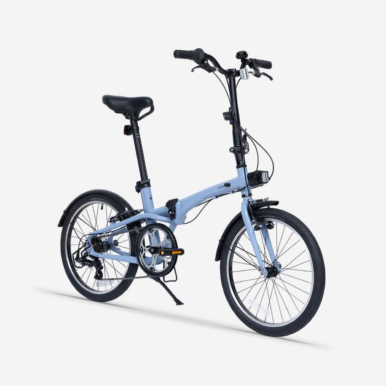 Folding Bike Fold 500 20 Inch 7-Speed Urban Folding Bicycle – Indigo