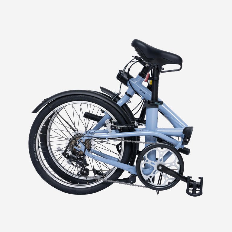 Folding Bike Fold 500 20 Inch 7-Speed Urban Folding Bicycle – Indigo