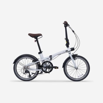 Fold 560 Folding Bike 20 Inch 9-Speed Urban Commuter Bicycle – Grey
