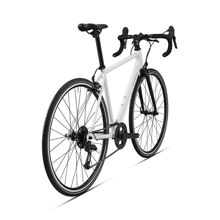 Easy Road Bike 8-Speed Performance Bicycle with Rim Brakes – White