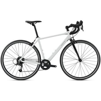 Easy Road Bike 8-Speed Performance Bicycle with Rim Brakes – White