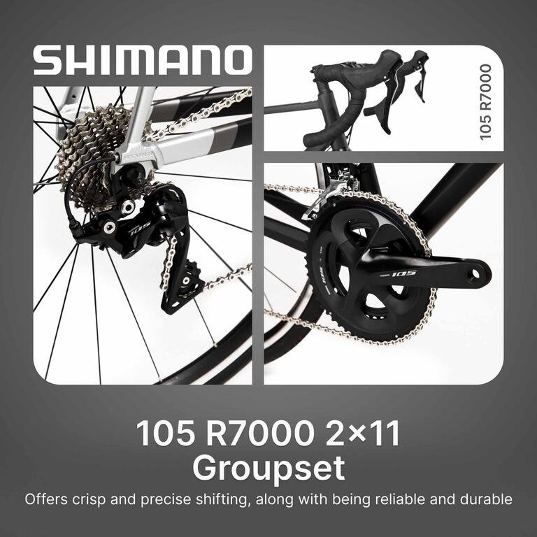Van Rysel RCR 900 AF Road Bike Shimano 105 11-Speed – Grey